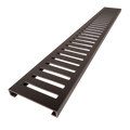 Redi Trench® 30 In x 48 In Right Double Threshold Corner Tileable Shower Pan Base with Left Drain and Linear Trench