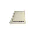 Redi Trench® 30 In x 48 In Left Double Threshold Corner Tileable Shower Pan Base with Right Drain and Linear Trench