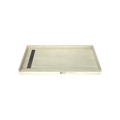 Redi Trench® 30 In x 60 In Single Curb Tileable Shower Pan Base with Left Drain and Linear Trench