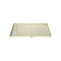 Redi Trench® 30 In x 60 In Single Curb Tileable Shower Pan Base with Left Drain and Linear Trench