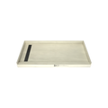 Redi Trench® 30 In x 60 In Single Curb Tileable Shower Pan Base with Left Drain and Linear Trench