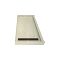 Redi Trench® 30 In x 60 In Single Curb Tileable Shower Pan Base with Left Drain and Linear Trench