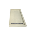 Redi Trench® 30 In x 60 In Single Curb Tileable Shower Pan Base with Left Drain and Linear Trench