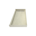 Redi Trench® 30 In x 60 In Single Curb Tileable Shower Pan Base with Left Drain and Linear Trench