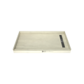 Redi Trench® 32 In x 60 In Single Curb Tileable Shower Pan Base with Right Drain and Linear Trench