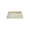Redi Trench® 33 In x 48 In Barrier Free Tileable Shower Pan Base with Back Drain and Linear Trench