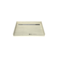 Redi Trench® 33 In x 48 In Barrier Free Tileable Shower Pan Base with Back Drain and Linear Trench