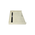 Redi Trench® 33 In x 48 In Barrier Free Tileable Shower Pan Base with Back Drain and Linear Trench