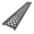 Redi Trench® 33 In x 60 In Single Curb Tileable Shower Pan Base with Left Drain and Linear Trench