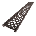 Redi Trench® 33 In x 60 In Single Curb Tileable Shower Pan Base with Left Drain and Linear Trench