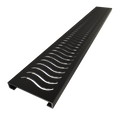 Redi Trench® 33 In x 60 In Single Curb Tileable Shower Pan Base with Left Drain and Linear Trench