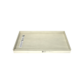 Redi Trench® 33 In x 60 In Single Curb Tileable Shower Pan Base with Left Drain and Linear Trench
