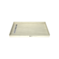 Redi Trench® 33 In x 60 In Single Curb Tileable Shower Pan Base with Left Drain and Linear Trench