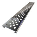 Redi Trench® 33 In x 60 In Double Threshold Corner Tileable Shower Pan Base with Right Drain and Linear Trench