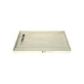 Redi Trench® 34 In x 60 In Single Curb Tileable Shower Pan Base with Left Drain and Linear Trench
