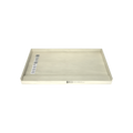 Redi Trench® 34 In x 60 In Single Curb Tileable Shower Pan Base with Left Drain and Linear Trench
