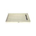 Redi Trench® 34 In x 60 In Single Curb Tileable Shower Pan Base with Right Drain and Linear Trench