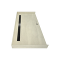 Redi Trench® 34 In x 72 In Barrier Free Tileable Shower Pan Base with Back Drain and Linear Trench