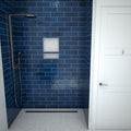 Redi Trench® 34 In x 72 In Barrier Free Tileable Shower Pan Base with Back Drain and Linear Trench