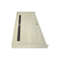 Redi Trench® 34 In x 72 In Barrier Free Tileable Shower Pan Base with Back Drain and Linear Trench