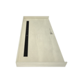 Redi Trench® 34 In x 72 In Barrier Free Tileable Shower Pan Base with Back Drain and Linear Trench
