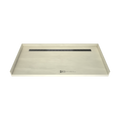 Redi Trench® 35 In x 72 In Barrier Free Tileable Shower Pan Base with Back Drain and Linear Trench