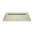Redi Trench® 35 In x 72 In Barrier Free Tileable Shower Pan Base with Back Drain and Linear Trench