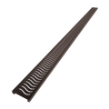 Redi Trench® 35 In x 72 In Barrier Free Tileable Shower Pan Base with Back Drain and Linear Trench