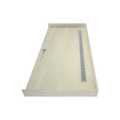 Redi Trench® 35 In x 72 In Barrier Free Tileable Shower Pan Base with Back Drain and Linear Trench