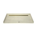 Redi Trench® 35 In x 72 In Barrier Free Tileable Shower Pan Base with Back Drain and Linear Trench