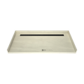 Redi Trench® 35 In x 72 In Barrier Free Tileable Shower Pan Base with Back Drain and Linear Trench
