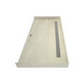 Redi Trench® 35 In x 72 In Barrier Free Tileable Shower Pan Base with Back Drain and Linear Trench