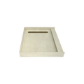Redi Trench® 36 In x 42 In Single Curb Tileable Shower Pan Base with Right Drain and Linear Trench