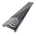 Redi Trench® 36 In x 42 In Single Curb Tileable Shower Pan Base with Right Drain and Linear Trench