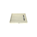 Redi Trench® 36 In x 42 In Single Curb Tileable Shower Pan Base with Right Drain and Linear Trench