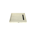 Redi Trench® 36 In x 42 In Single Curb Tileable Shower Pan Base with Right Drain and Linear Trench
