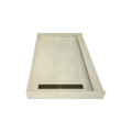 Redi Trench® 36 In x 60 In Single Curb Tileable Shower Pan Base with Left Drain and Linear Trench