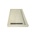 Redi Trench® 36 In x 60 In Single Curb Tileable Shower Pan Base with Left Drain and Linear Trench