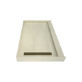 Redi Trench® 36 In x 60 In Single Curb Tileable Shower Pan Base with Left Drain and Linear Trench