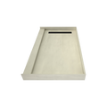 Redi Trench® 36 In x 60 In Single Curb Tileable Shower Pan Base with Left Drain and Linear Trench