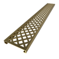 Redi Trench® 36 In x 60 In Single Curb Tileable Shower Pan Base with Right Drain and Linear Trench