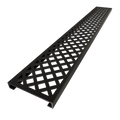 Redi Trench® 36 In x 60 In Single Curb Tileable Shower Pan Base with Right Drain and Linear Trench