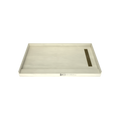 Redi Trench® 36 In x 60 In Single Curb Tileable Shower Pan Base with Right Drain and Linear Trench