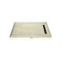 Redi Trench® 36 In x 60 In Single Curb Tileable Shower Pan Base with Right Drain and Linear Trench