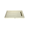Redi Trench® 36 In x 60 In Single Curb Tileable Shower Pan Base with Right Drain and Linear Trench