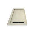 Redi Trench® 36 In x 60 In Single Curb Tileable Shower Pan Base with Right Drain and Linear Trench