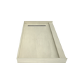 Redi Trench® 36 In x 60 In Single Curb Tileable Shower Pan Base with Right Drain and Linear Trench