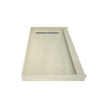 Redi Trench® 36 In x 60 In Single Curb Tileable Shower Pan Base with Right Drain and Linear Trench