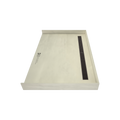 Redi Trench® 39 In x 60 In Barrier Free Tileable Shower Pan Base with Back Drain and Linear Trench