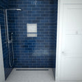 Redi Trench® 39 In x 60 In Barrier Free Tileable Shower Pan Base with Back Drain and Linear Trench